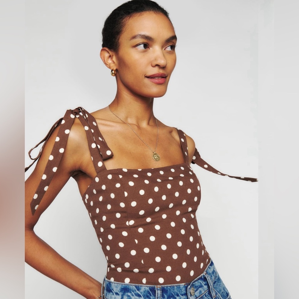 Reformation Ellora Top in Au Lait, size 8